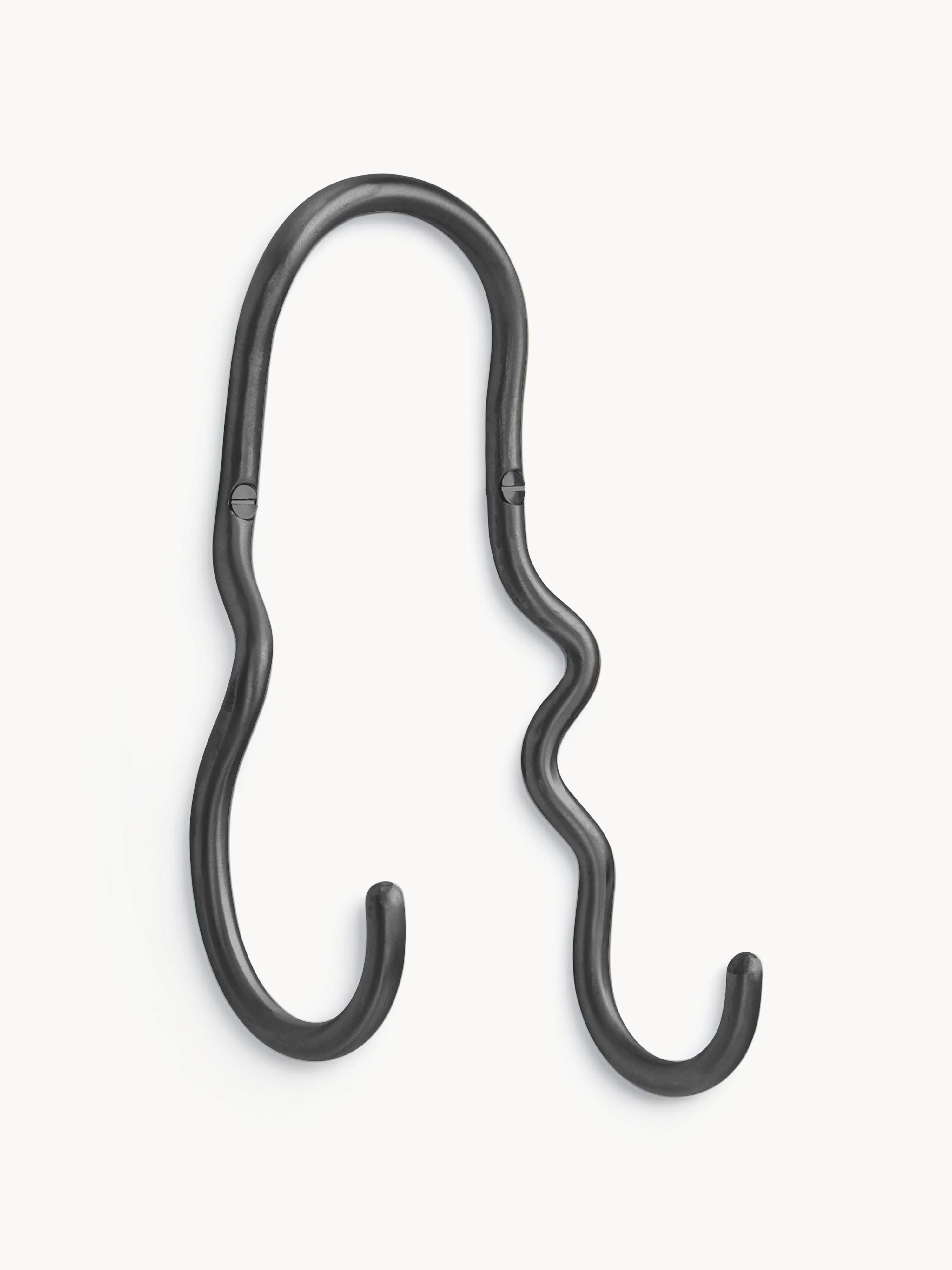 Handgefertigter Messing-Wandhaken Curvature