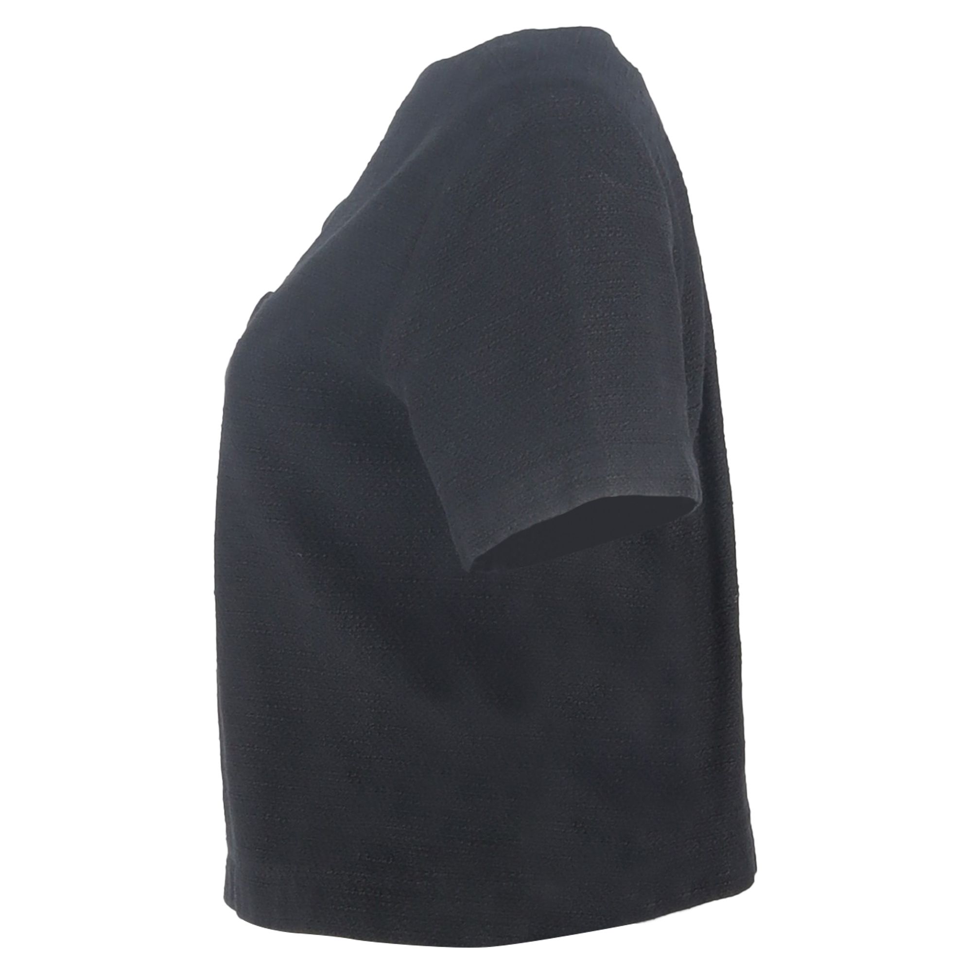 Lisa Marie Fernandez Preloved Button Detailed Top in Black Polyester