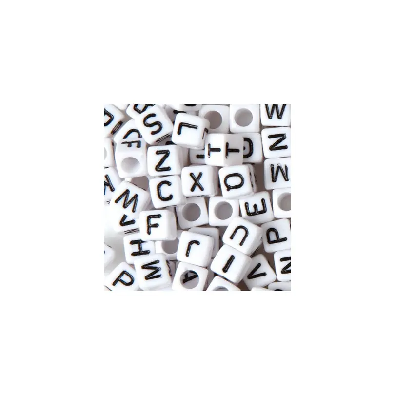 Bastelset 100er-Set Buchstaben-Perlen