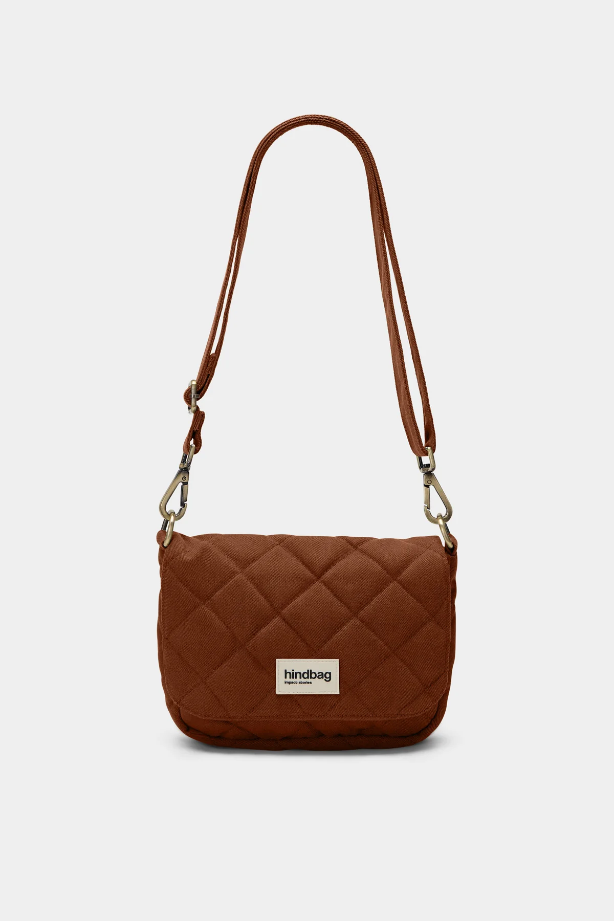 Sac à main matelassé Margault Chocolat