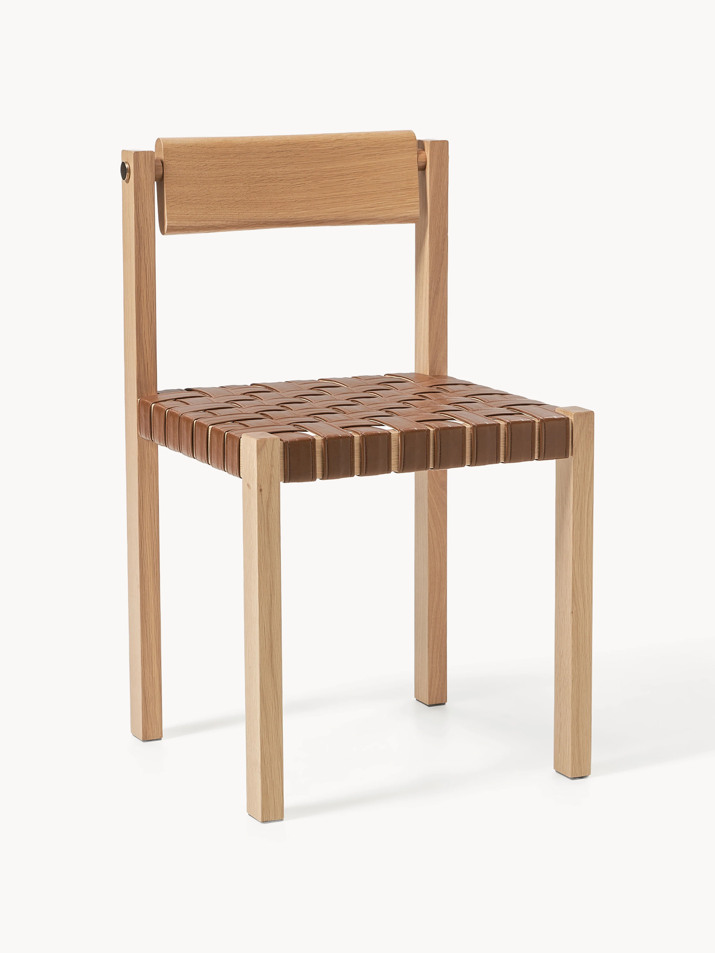 Holzstuhl Liza mit Kunstleder-Sitzfläche