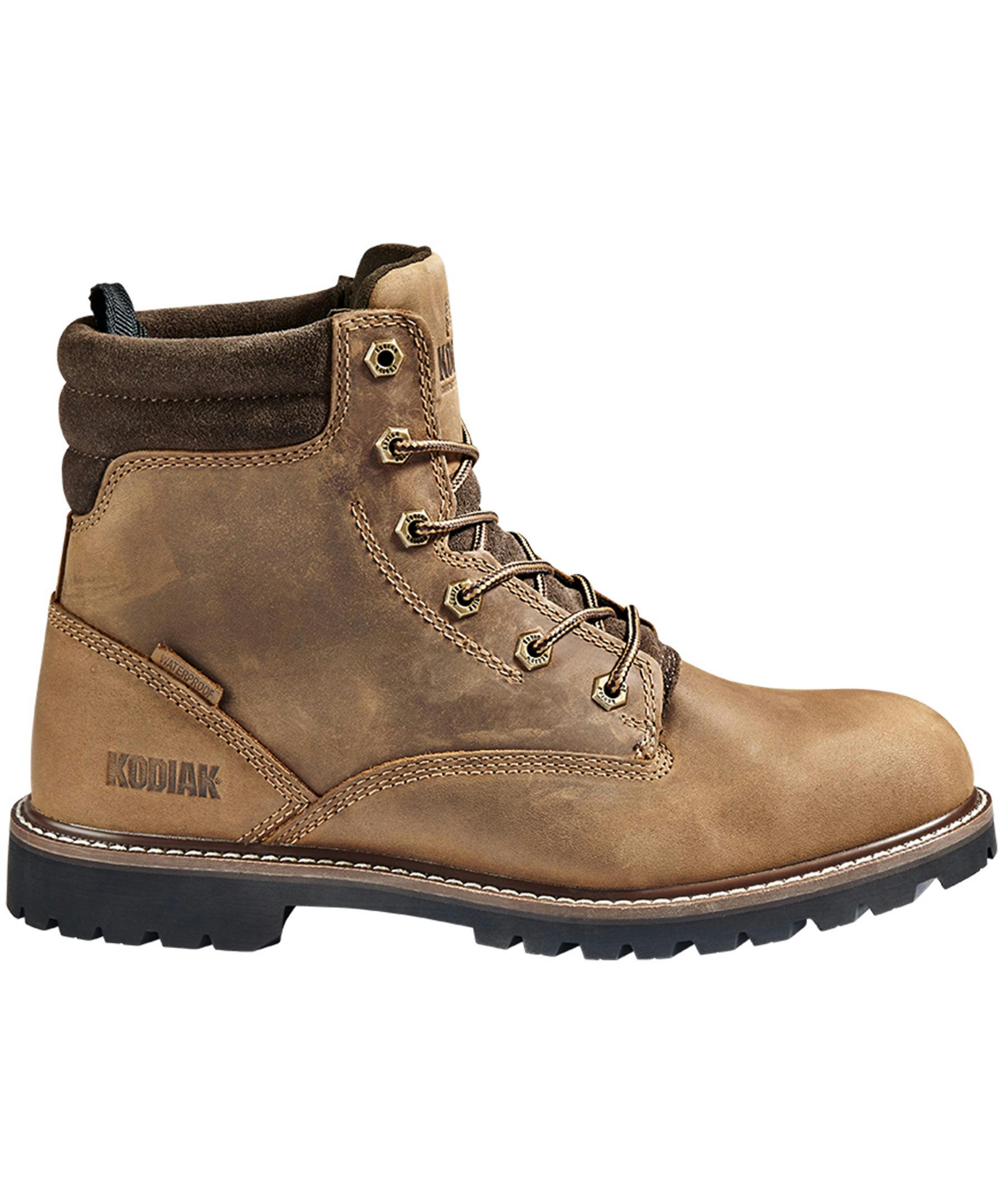 Kodiak Men's 6 Inch McKinney Waterproof ComfortZone Leather Boots