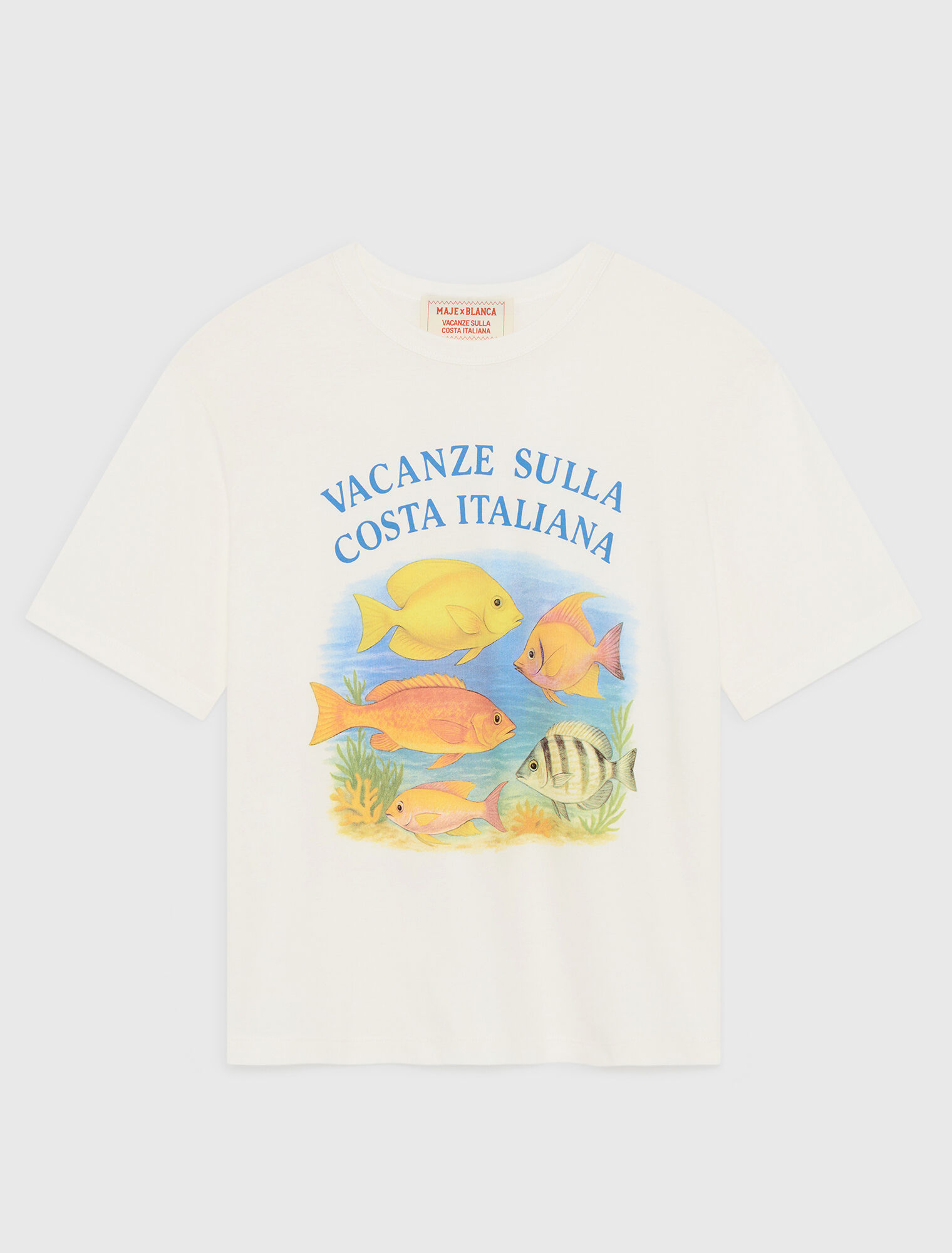 T-shirt avec poissons imprimés