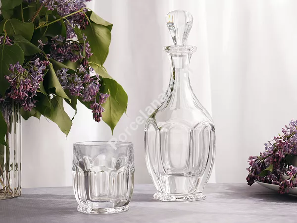Kpl. szklanek do whisky 0,25 L (6szt)   karafka 0,6 L (1szt) Bohemia - SAFARI 4SB.SA.753212
