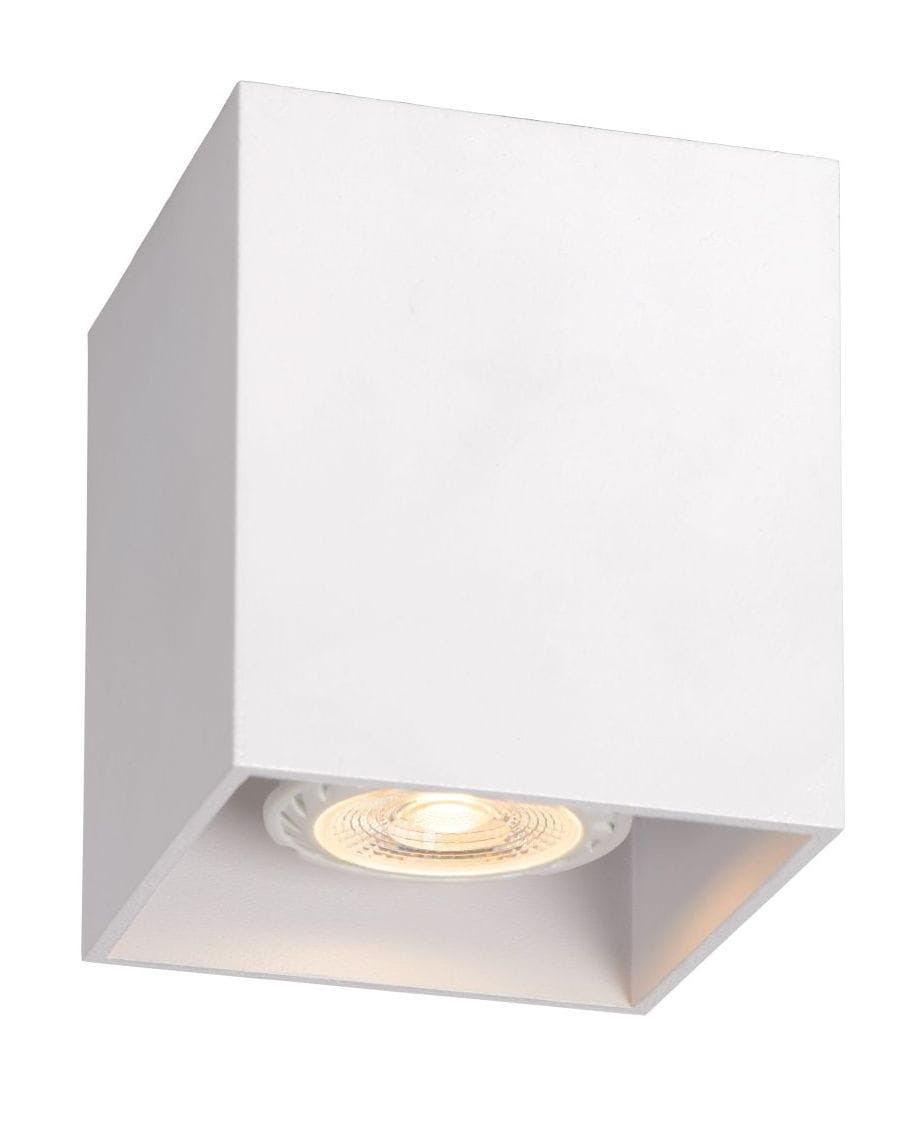 Spot kwadratowy biały BODI1xGU10x50W wym:9,5x8,25x8,25cm IP20 Lucide