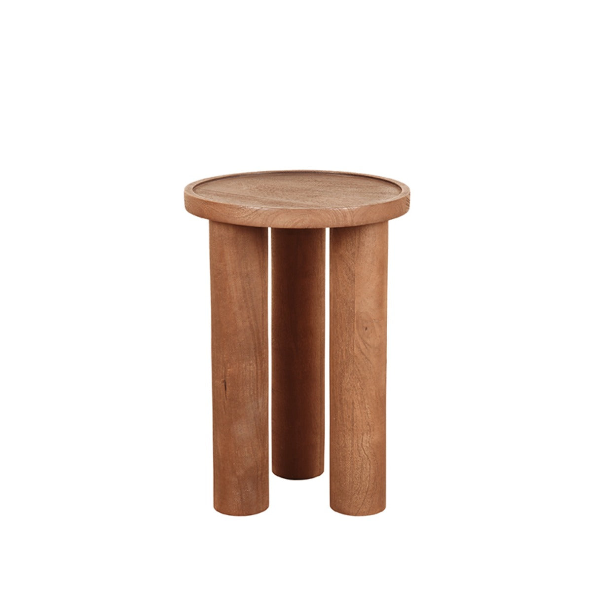 LABEL51 Bijzettafel Elly - Bruin Mangohout - 35x35x50cm