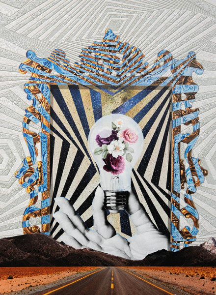 Obraz TURN LIFE ON 88 x 110 cm