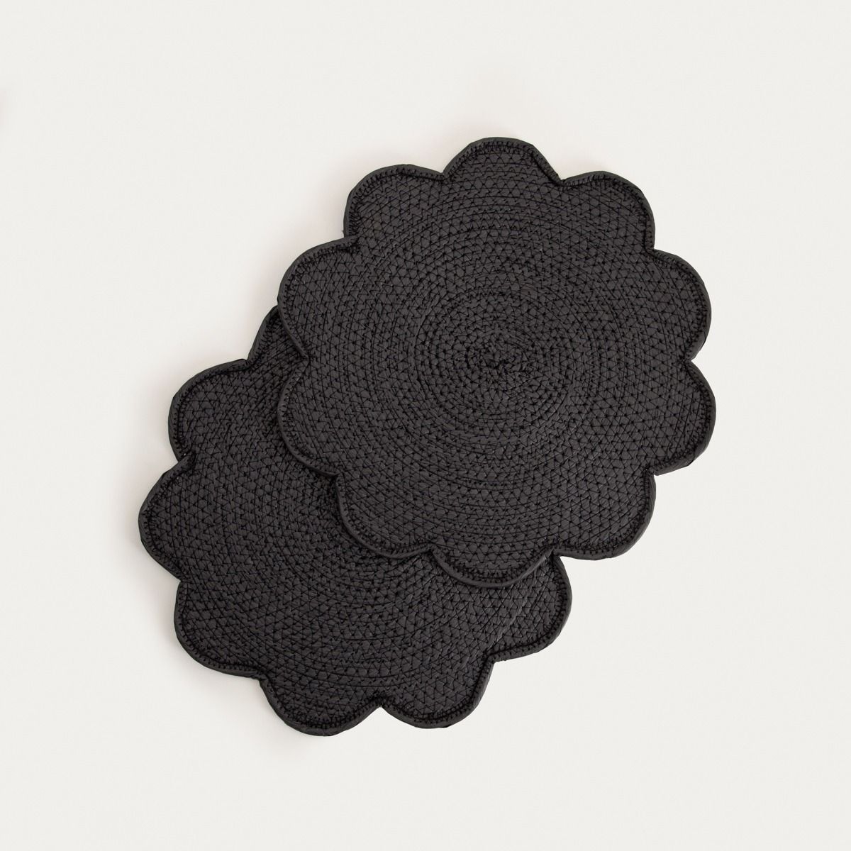 Maty stołowe TALA czarne, zestaw 2 szt. 38cm