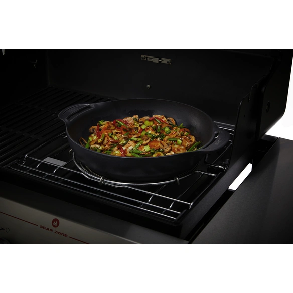 Wok, Gusseisen/Stahl, geeignet für Gourmet BBQ-System