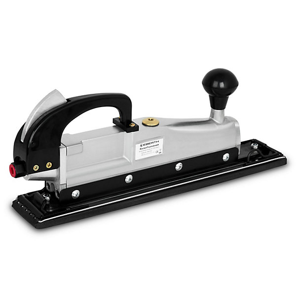 EBERTH Ponceuse pneumatique, Ponceuse avec surface de ponçage de 407x60mm, Outil pneumatique avec raccord rapide 1/4