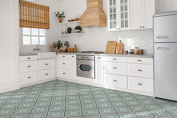 Carreaux vinyle Tulup 30x30 cm Ornement royal 9 pcs