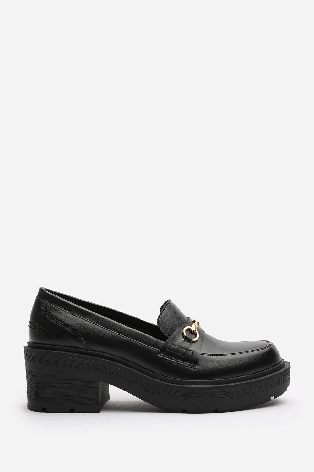 Where's That From Jennifer' Wide Fit Chunky Loafers With Metallic Accent