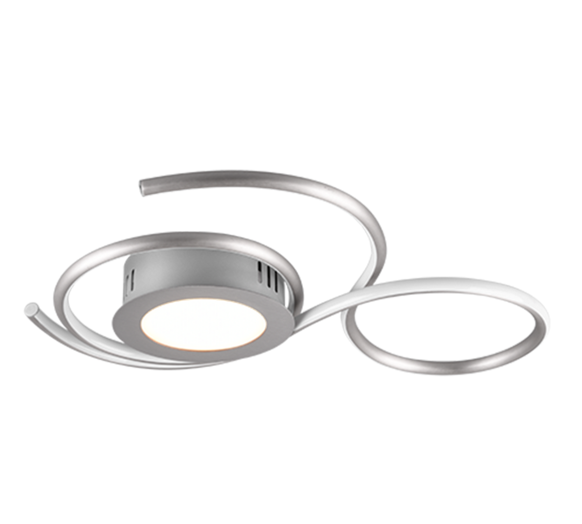Trio Leuchten plafondlamp Jive - 2 lichts - 50 x 7  cm - mat chroom