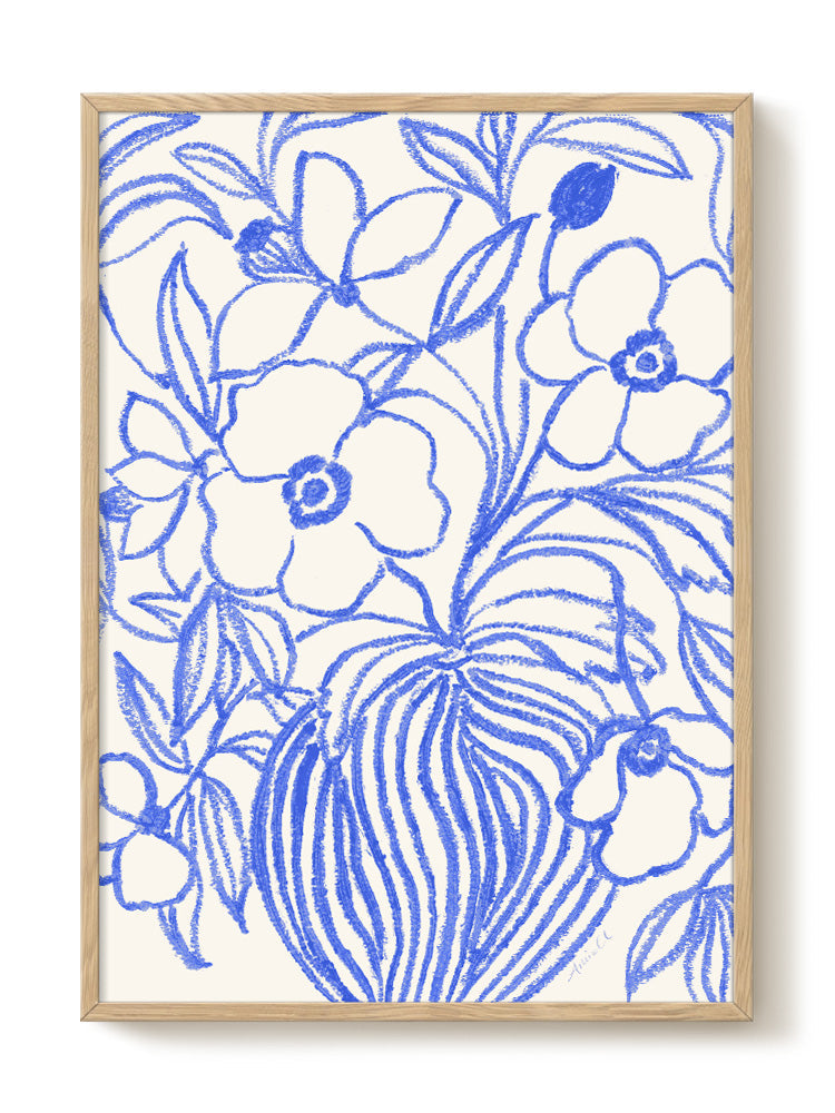 La Poire - Blue Poppies - PSTR studio Kunst Poster