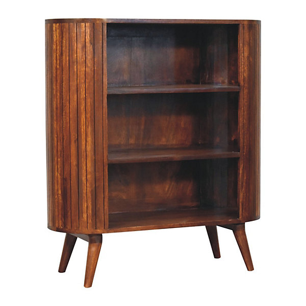 Artisan Furniture Bois massif Cortez châtaignier ouvert meuble, 3 étagères, marron