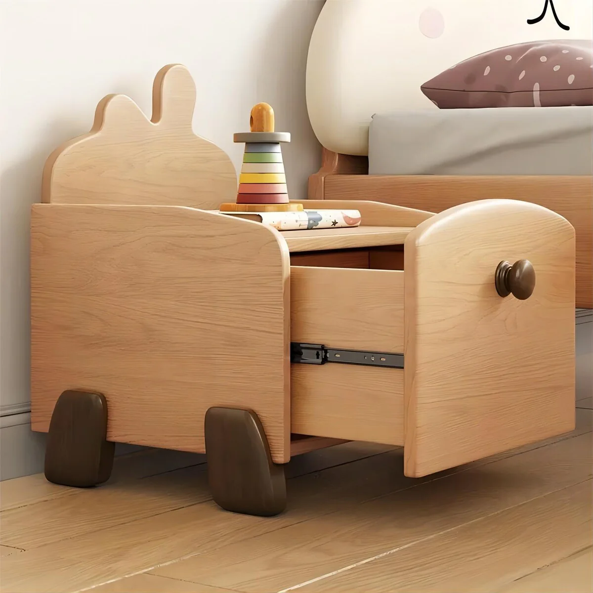 Modern Home Furniture Children Storage Bedside Table Nightstand