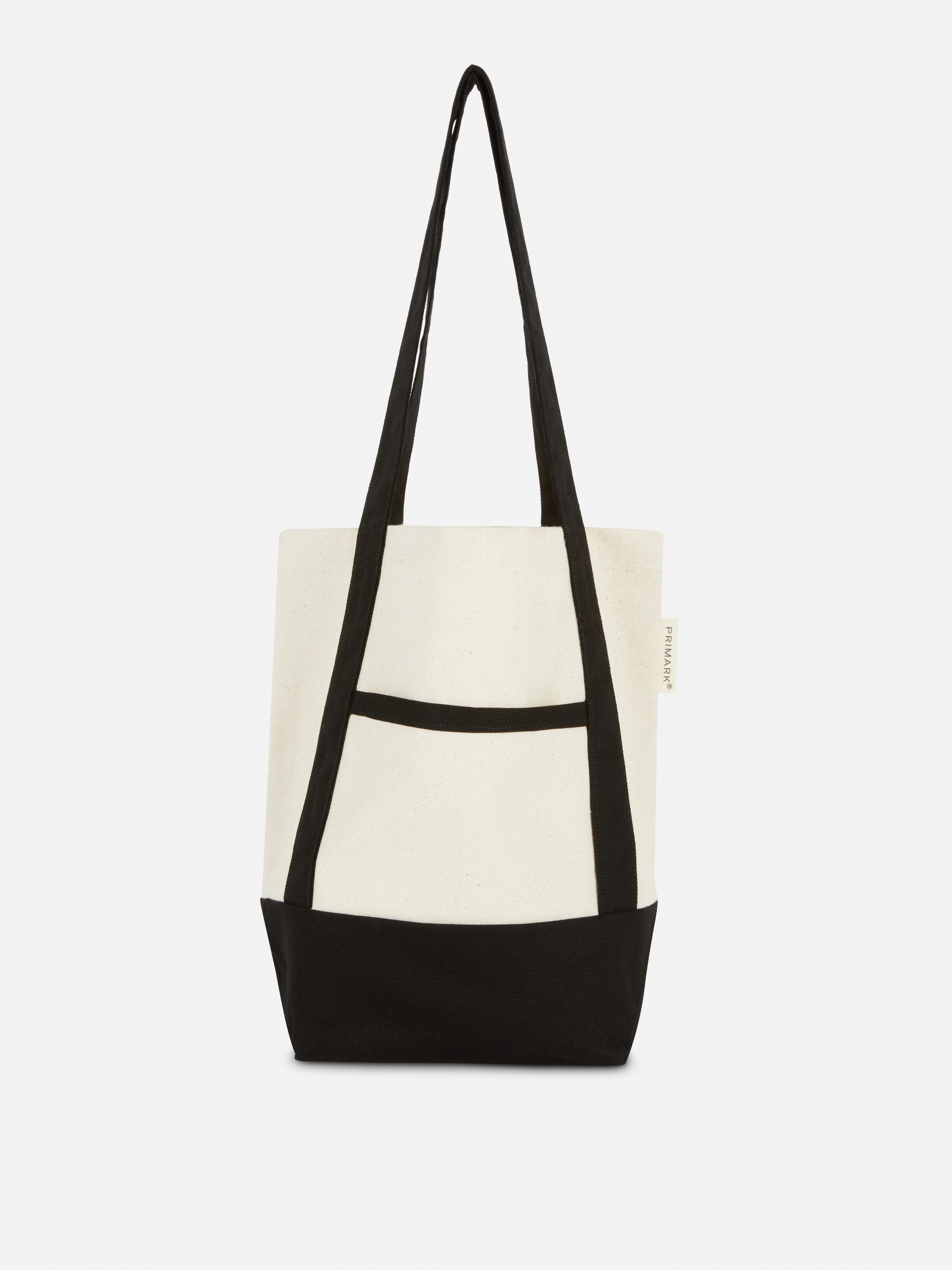 Mini Cotton Contrast Canvas Bag