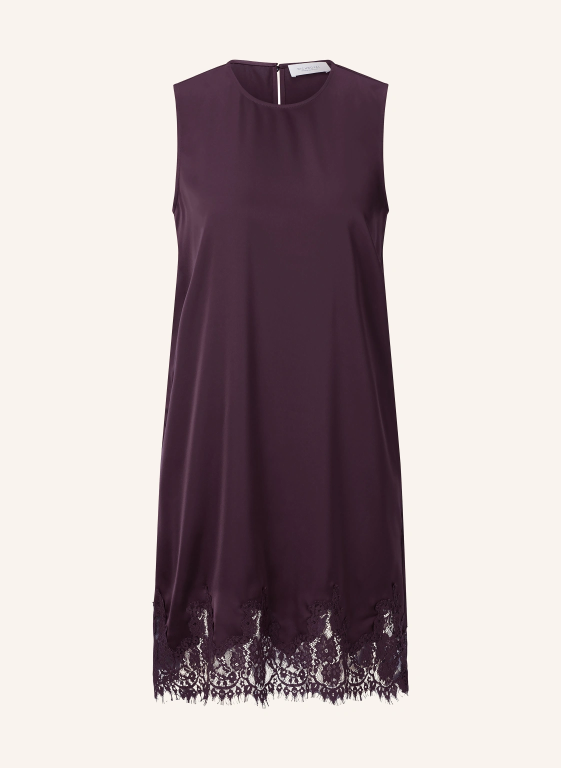 Rich & Royal Satinkleid mit Spitze