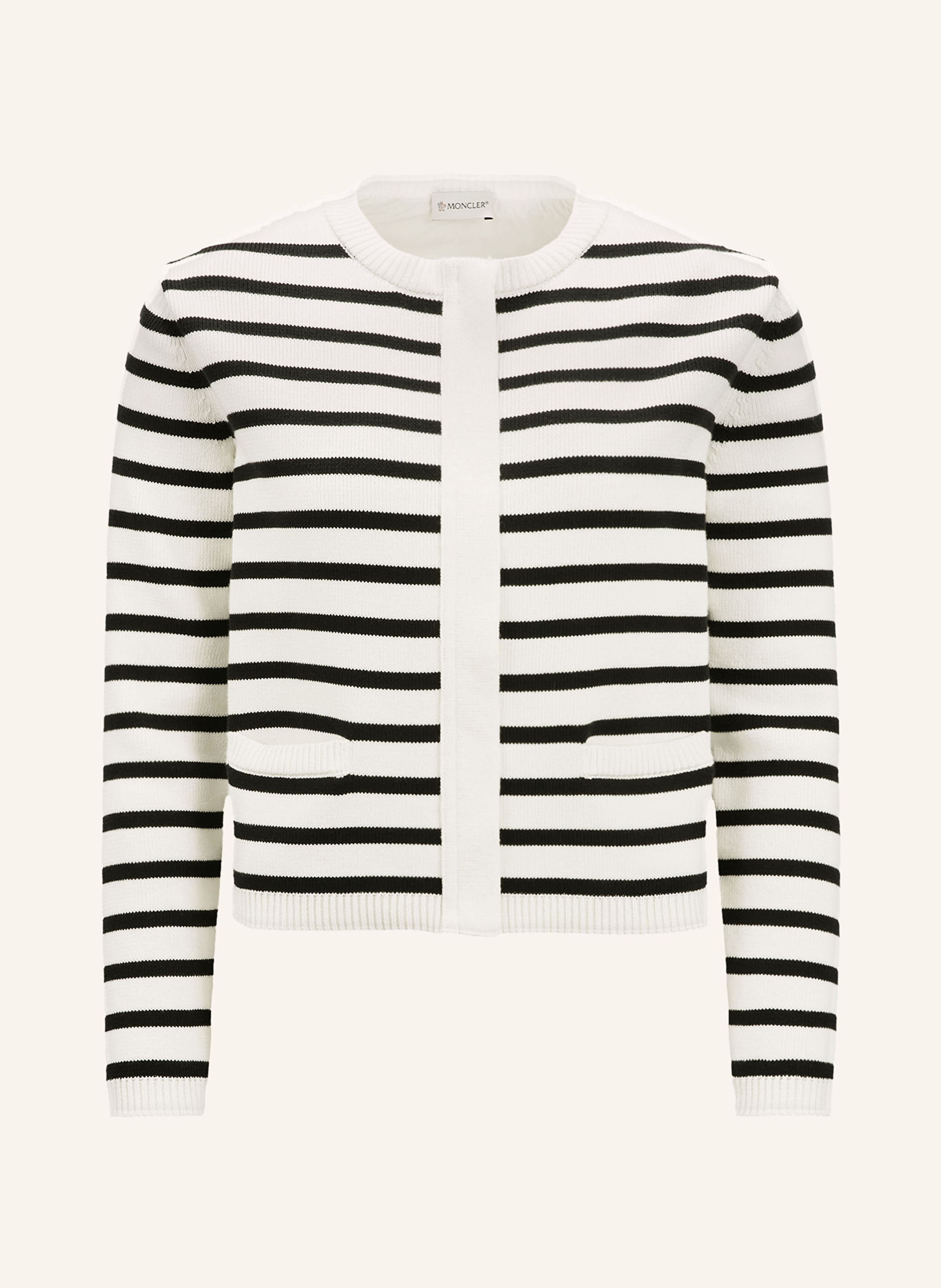 MONCLER Strickjacke im Materialmix