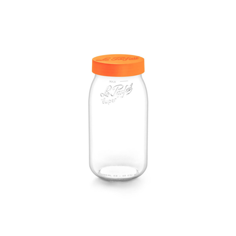 Bocal en verre Color Vis orange 2 L LE PARFAIT