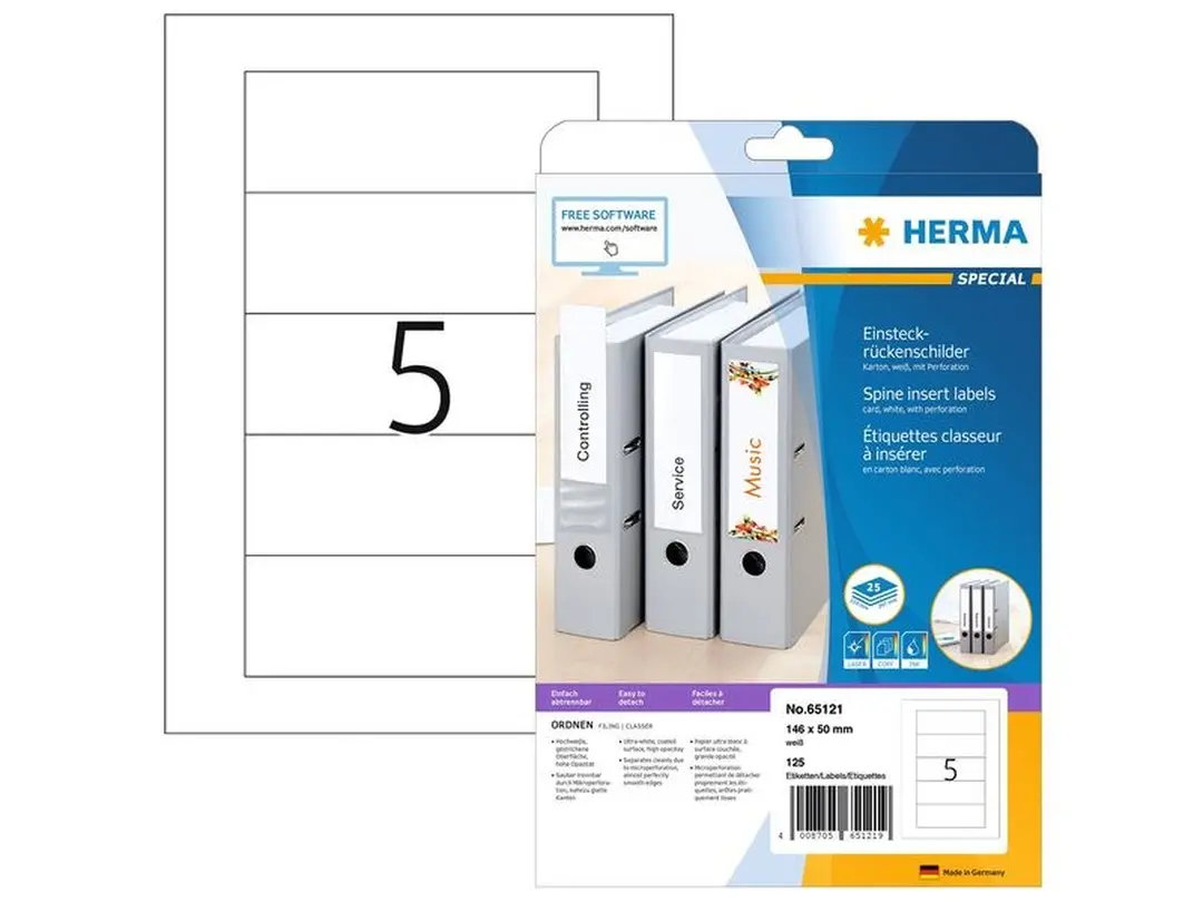Etiketten 25er-Set Herma