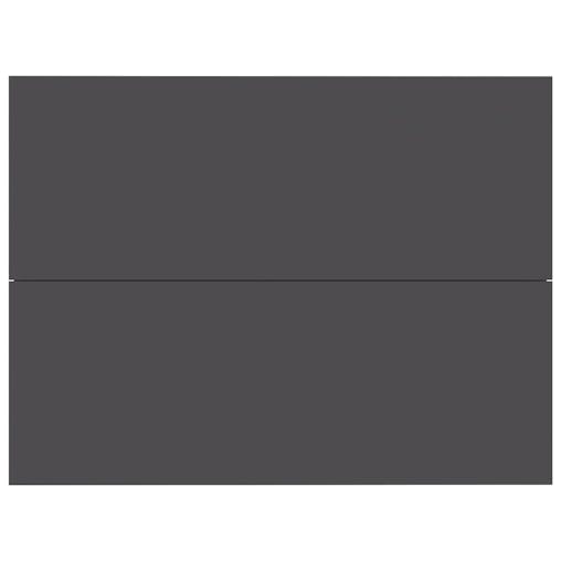 NNEVL Bedside Cabinet Grey 40x30x30 cm Chipboard