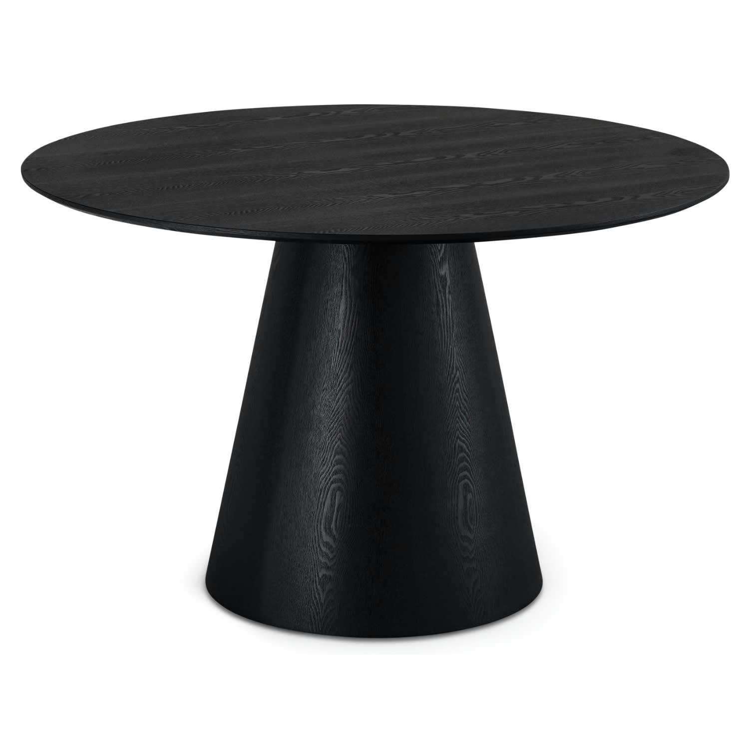 TANGO - Table à manger rectangulaire 4 personnes D120 noir