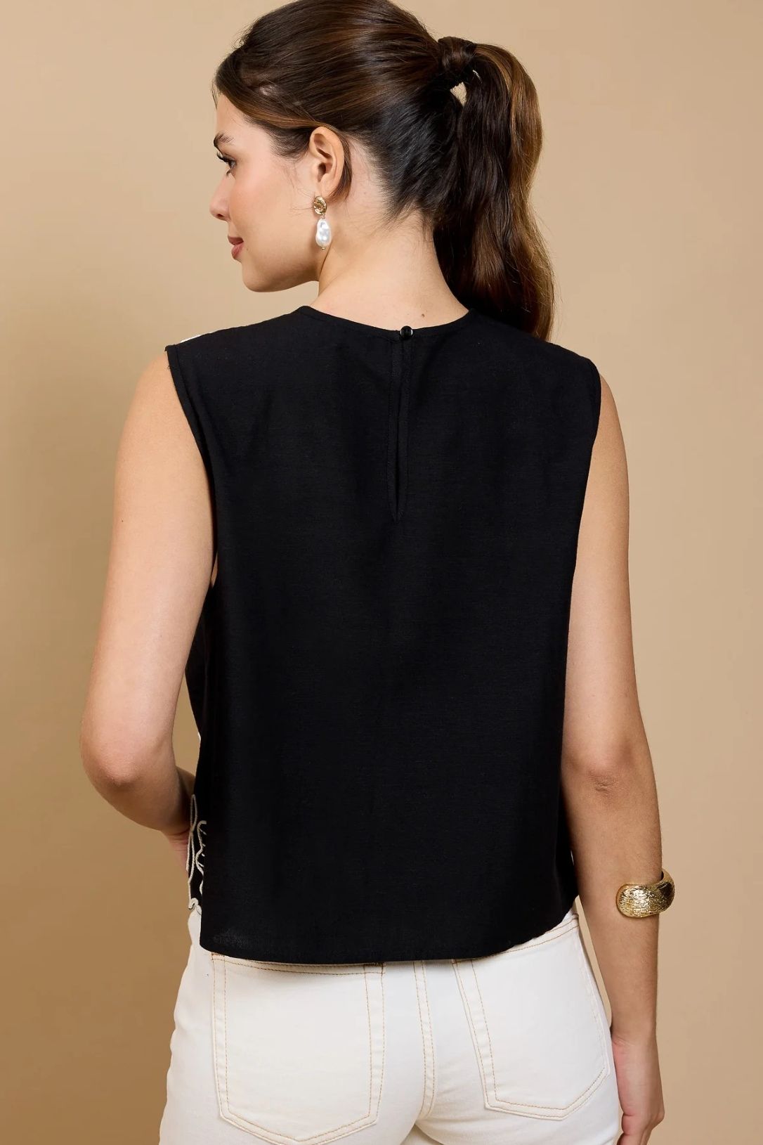 Little Mistress Black Cornelli Top