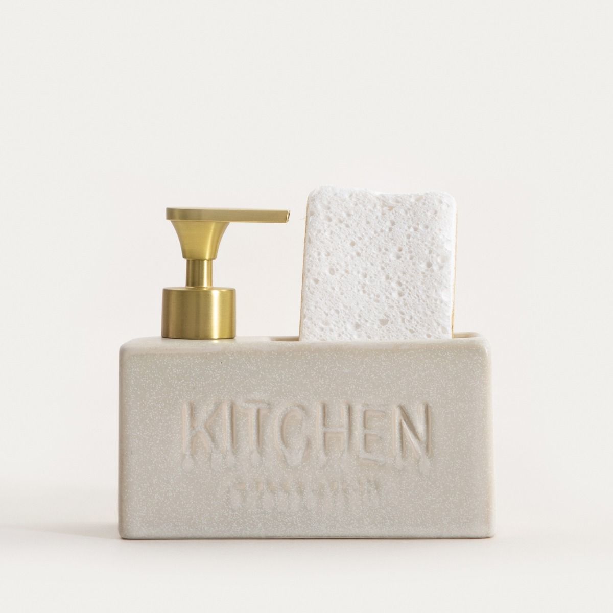 Dozownik LUTRA kwadratowy śmietankowy 16x14,5 cm