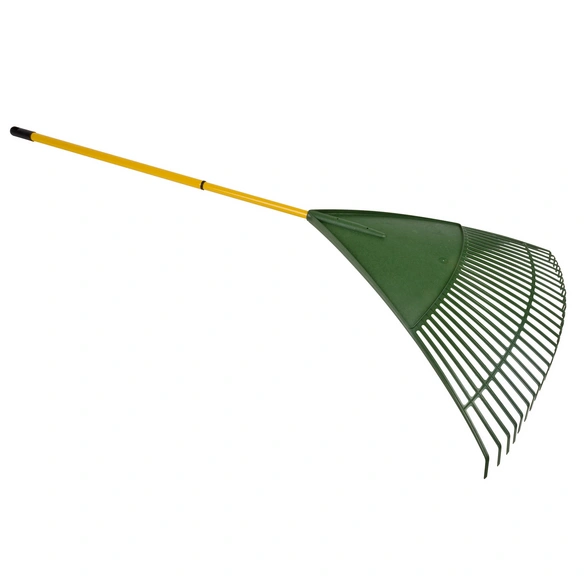 Laubbesen, Arbeitsbreite: 80 cm, Kunststoff, grün/gelb