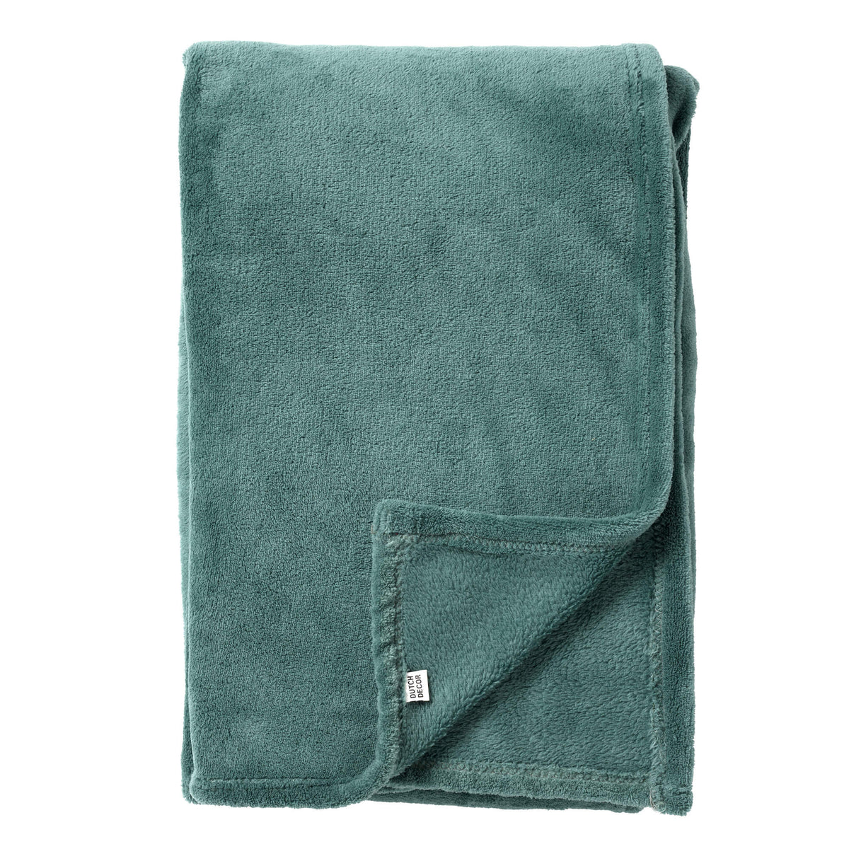 OWEN - plaid 130x160 cm - coral fleece deken - heerlijk zacht - Sagebrush Green - groen