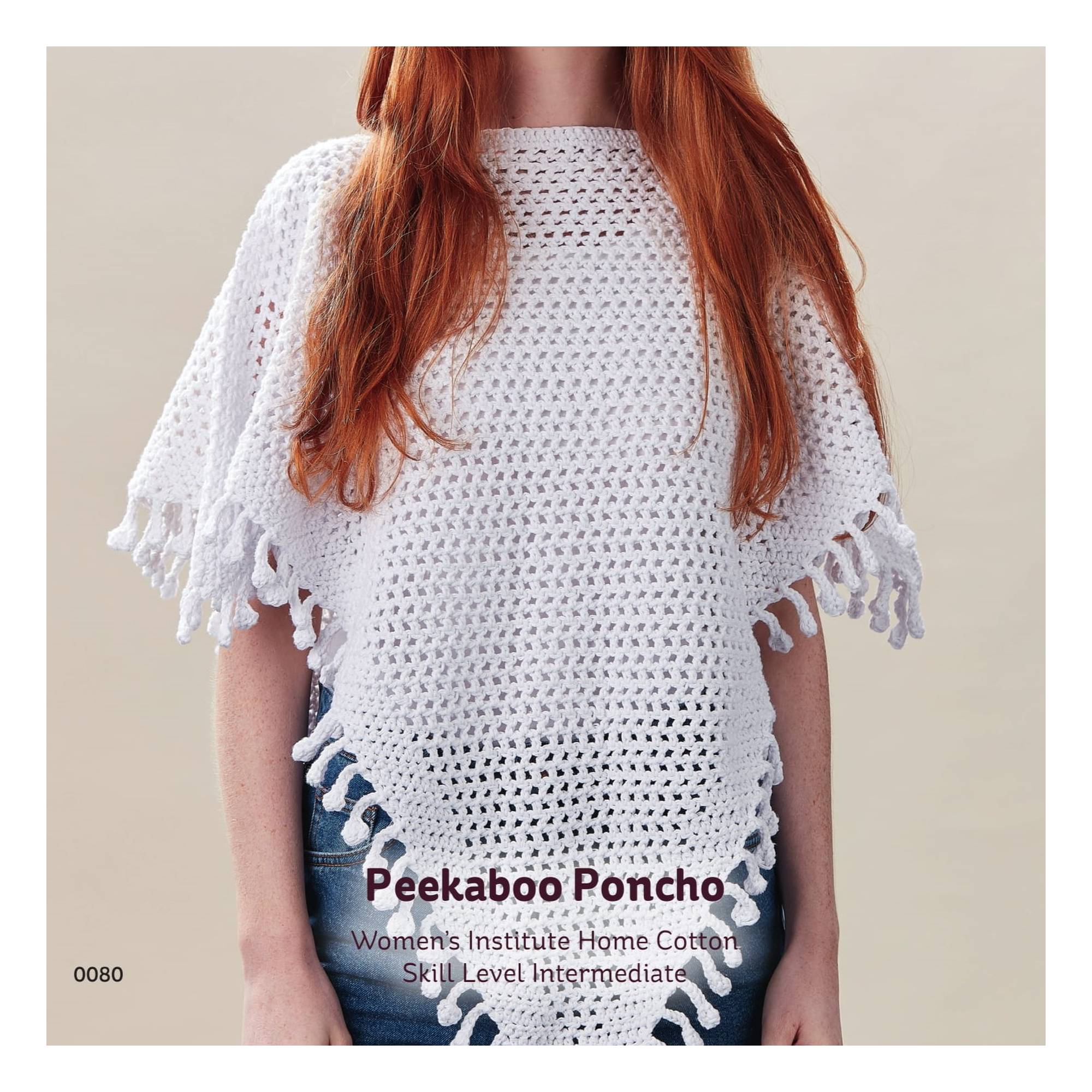 Women's Institute Vintage Peekaboo Poncho Digital Pattern 0080