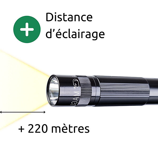 Maglite XL50 Lampe torche tactique LED 3x piles AAA - Noir