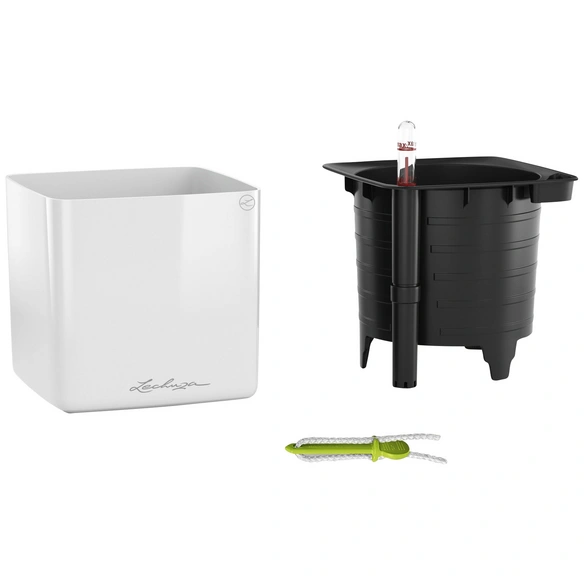 Pflanzgefäß »CUBE Glossy«, BxHxT: 17 x 16 x 17 cm, weiß