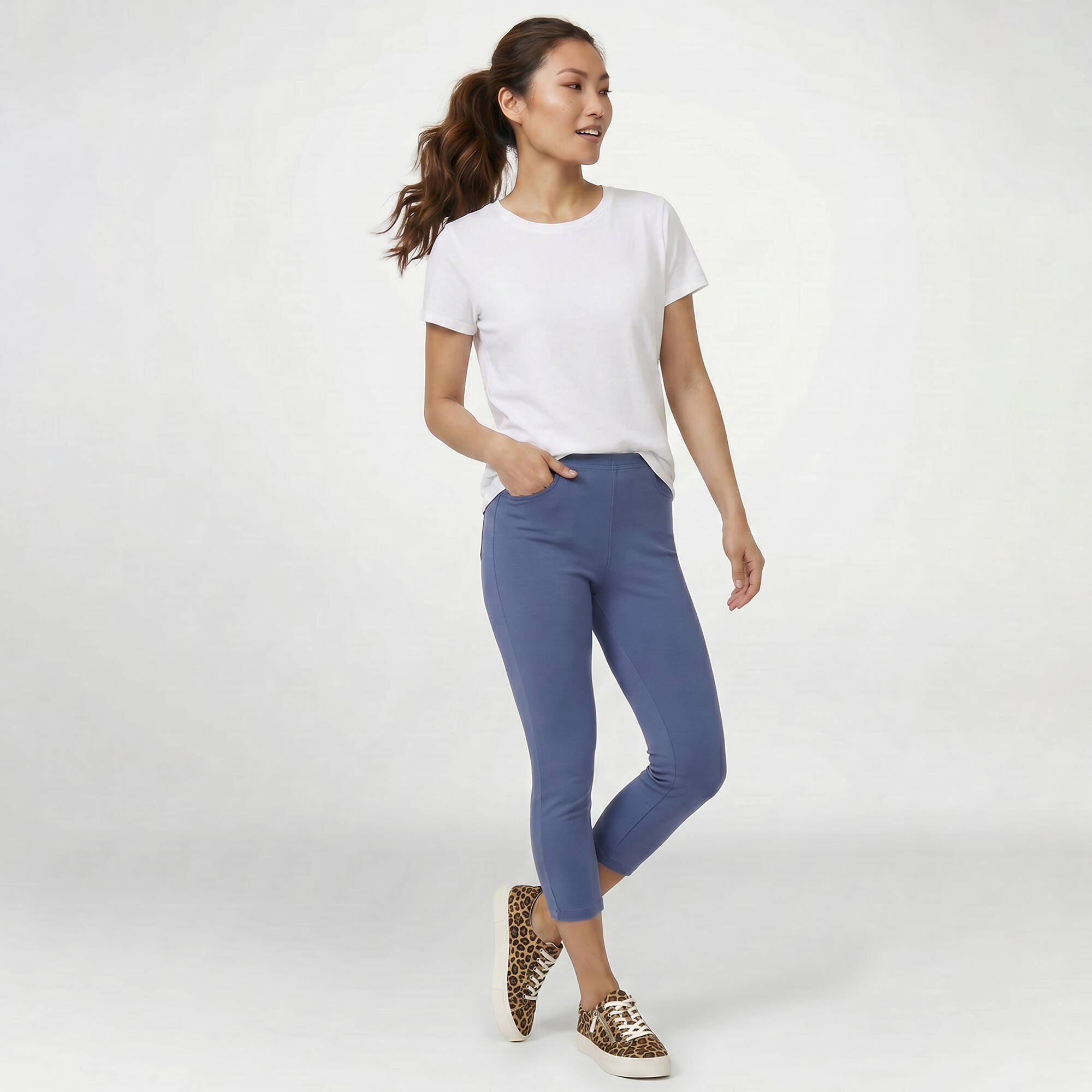 Corsaire extensible taille élastiquée - lot de 3
