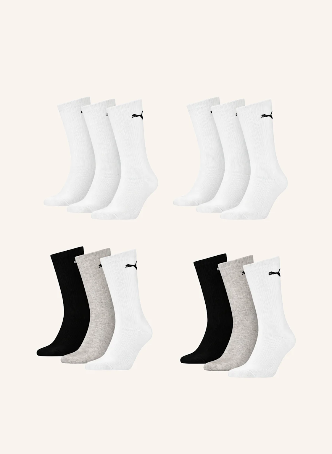PUMA Sportsocken REGULAR CREW 12-PACK