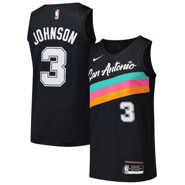 Keldon Johnson San Antonio Spurs Nike Swingman Player Jersey - City Edition - Black