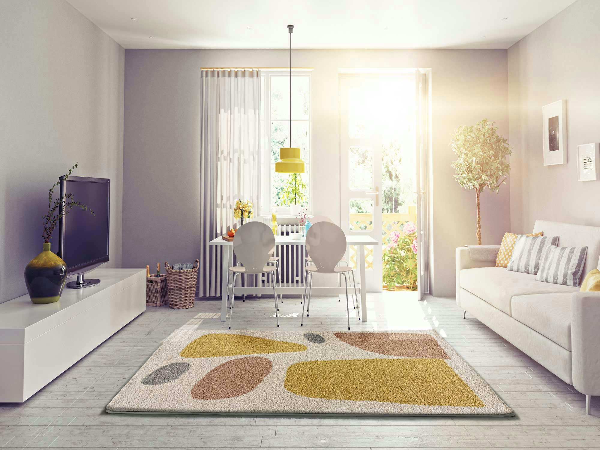 MARIS - Tapis de style scandinave multicolore, 80X150 cm