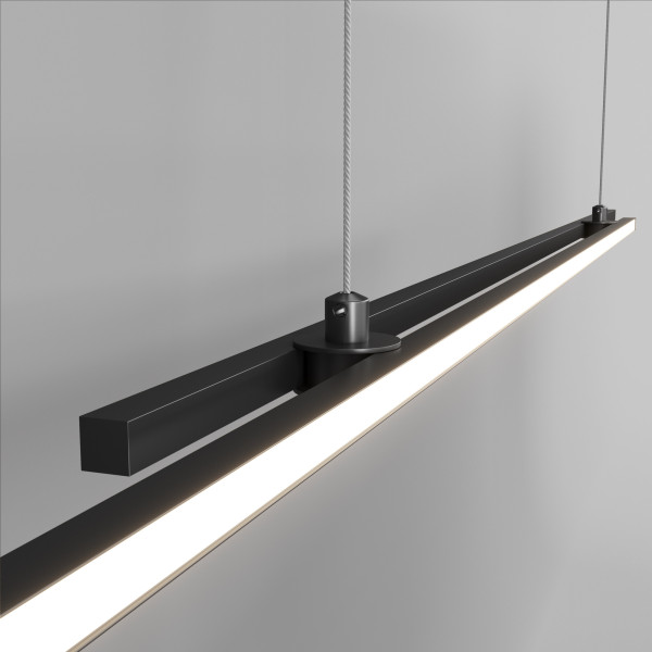 Lampa wisząca HALO czarna LED 2x48W Neutralna biel 2200lm Maytoni