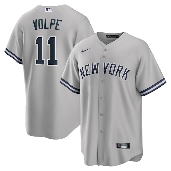 Anthony Volpe New York Yankees Nike Road Replica Jersey - Gray/White