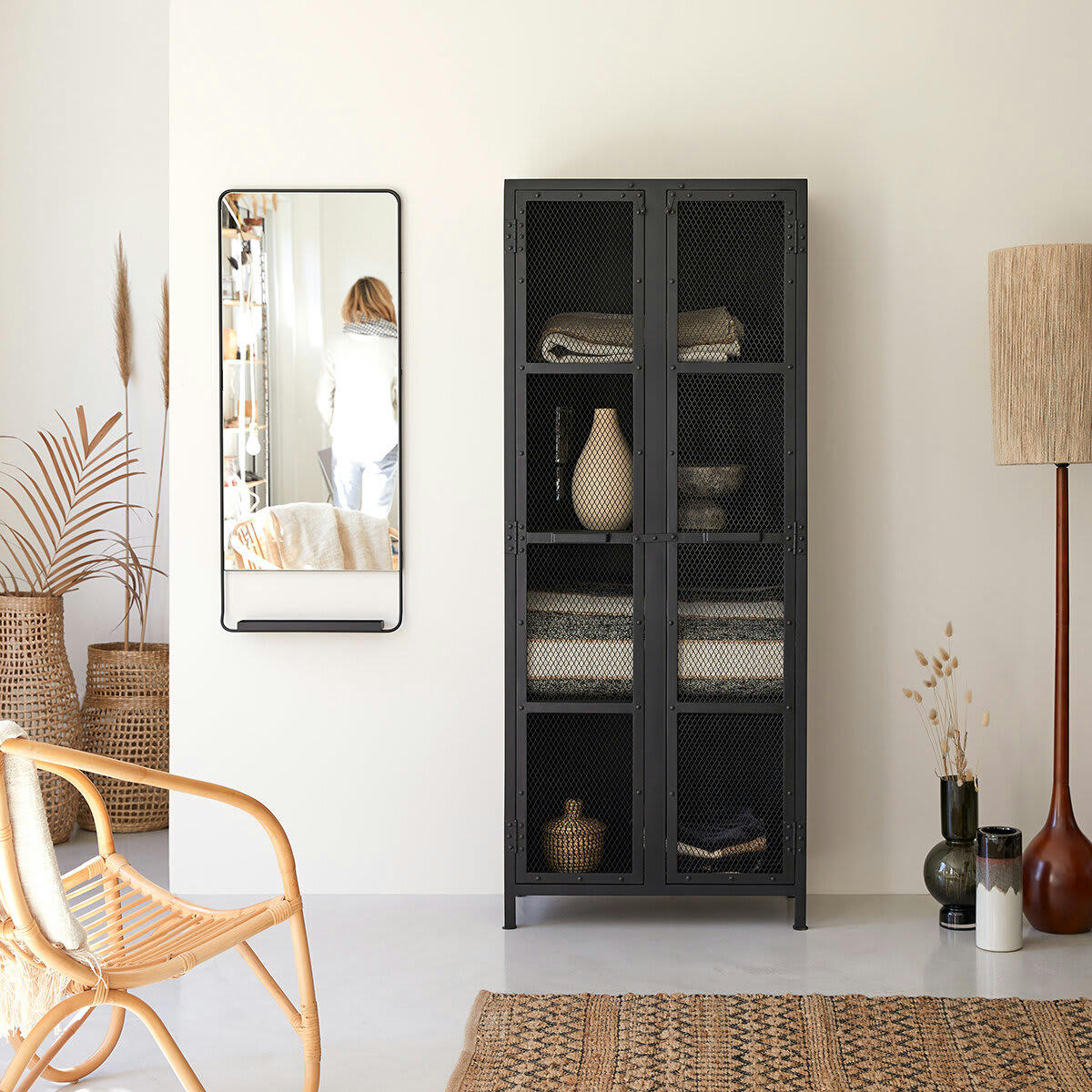 CLÉO - Armoire grillagée en métal