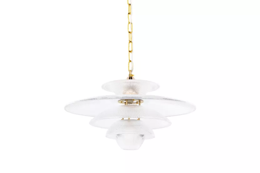 Lampa Wisząca Szklana ZOLTAR Glamour Modern Classic Talerzowa