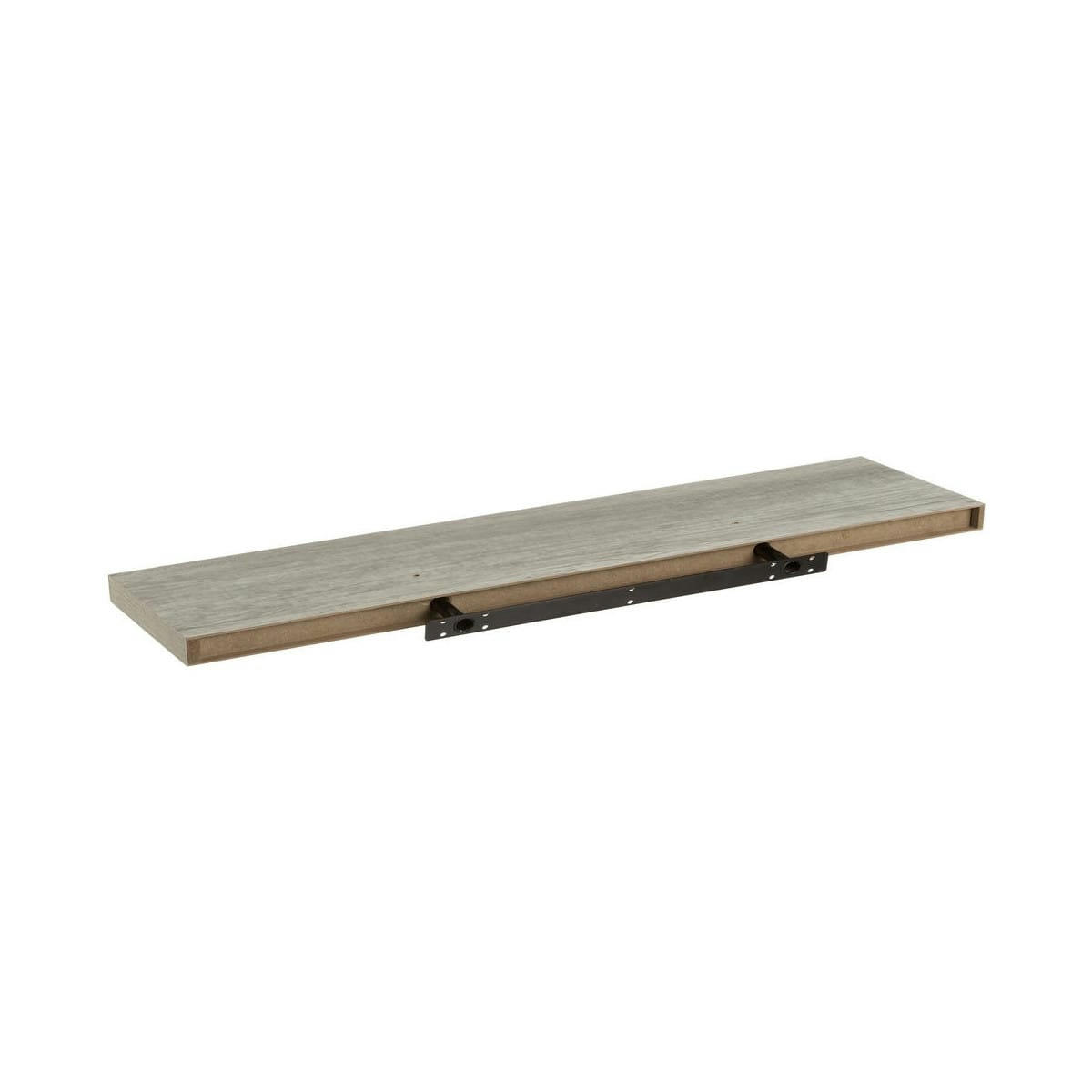 - Étagère murale tablette en bois MDF gris L120cm