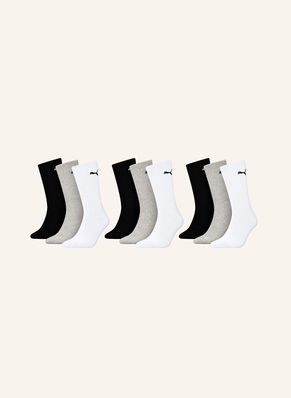 PUMA Sportsocken REGULAR CREW 9-PACK