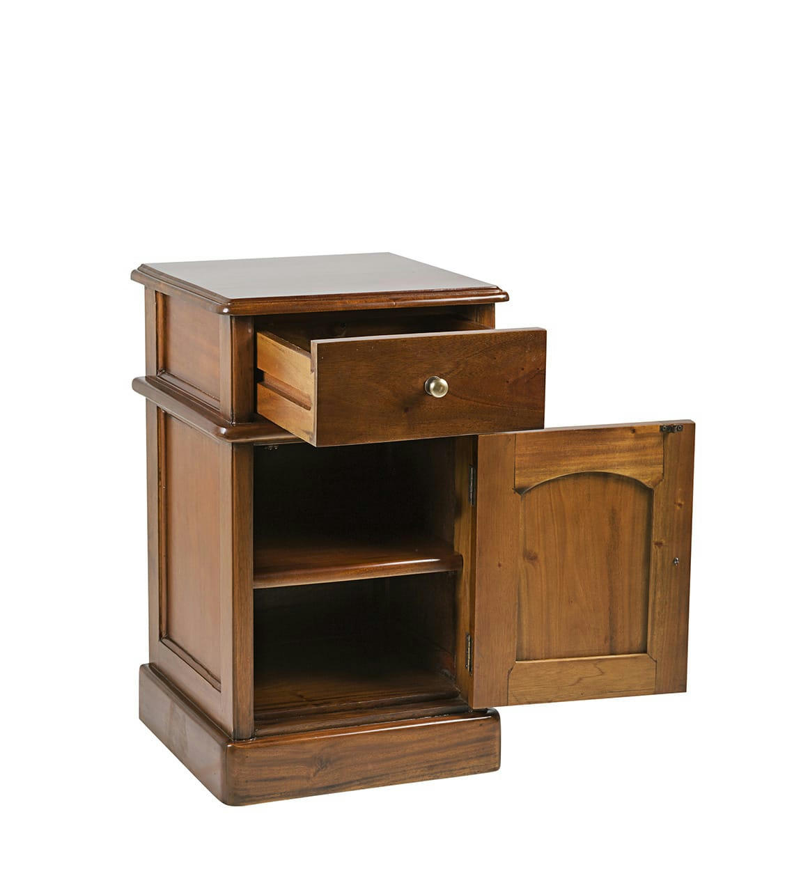 VINTAGE - Table de chevet en bois marron