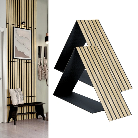 Akustikpaneel »Compact«, BxL: 61 x 244 cm, Eiche, Premium Echtholzfurnier