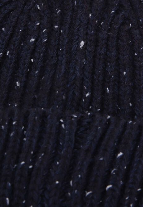 Older Boys Navy Fleck Beanie Hat