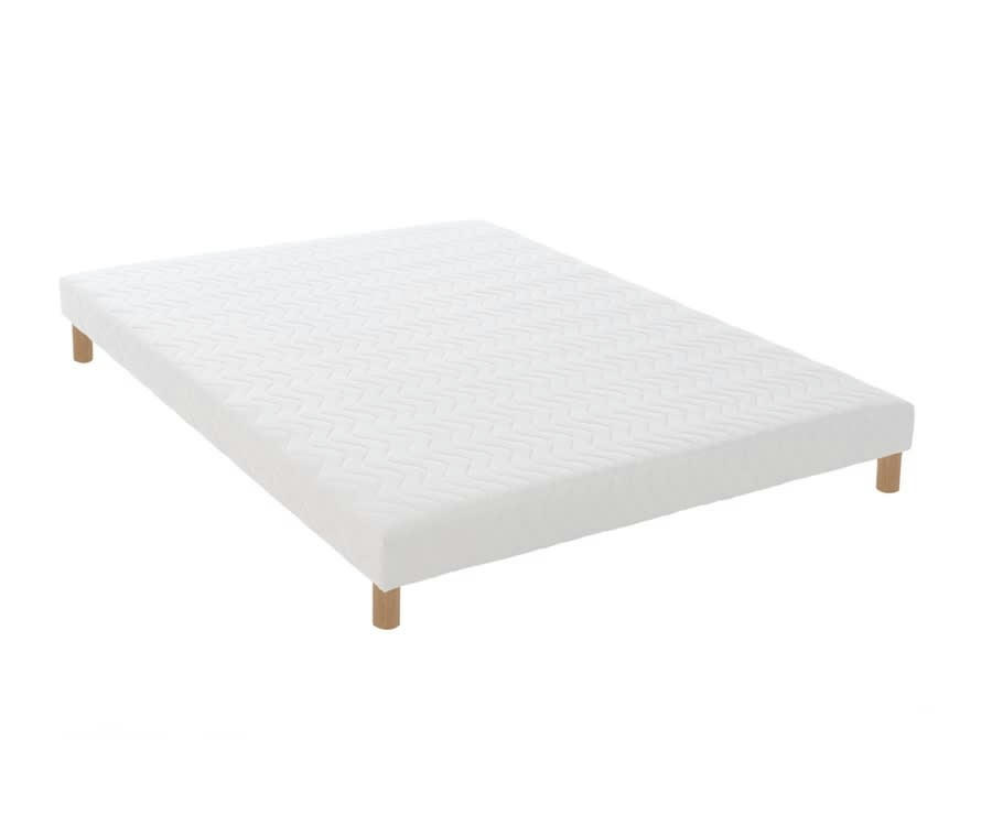SOMMIER TAPISSIER - Sommier tapissier blanc 160x200