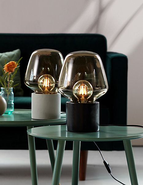 Lampe à poser CHRISTINA 20 Béton Gris clair, H.30 - IP20 - E27 /Nordlux Intérieur