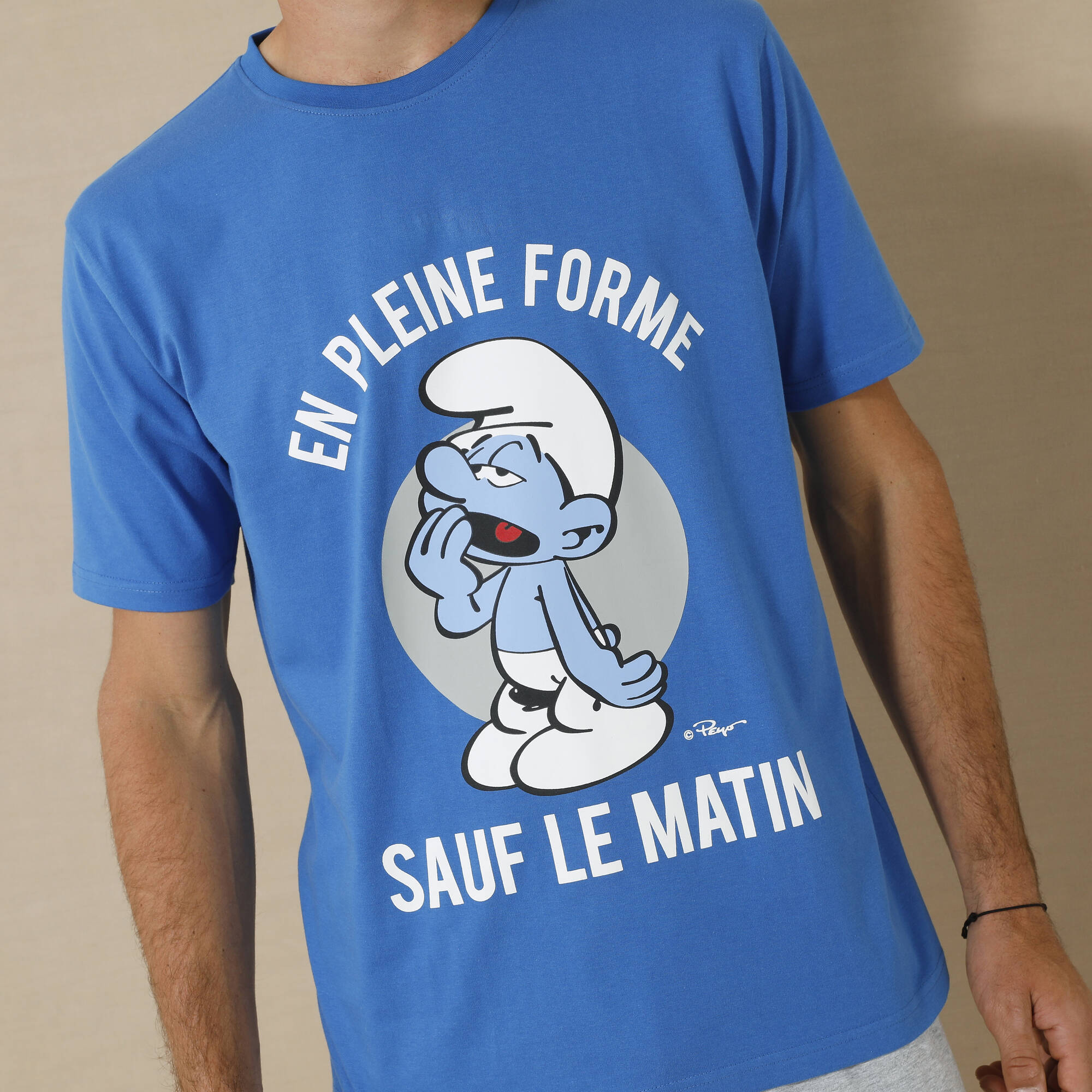 Pyjama short col rond Schtroumpfs&reg;